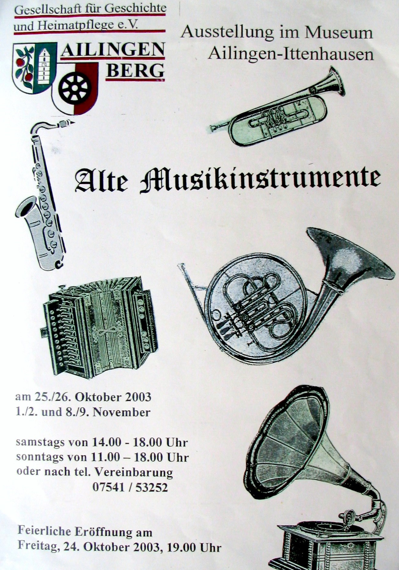 Alte Musikinstrumente