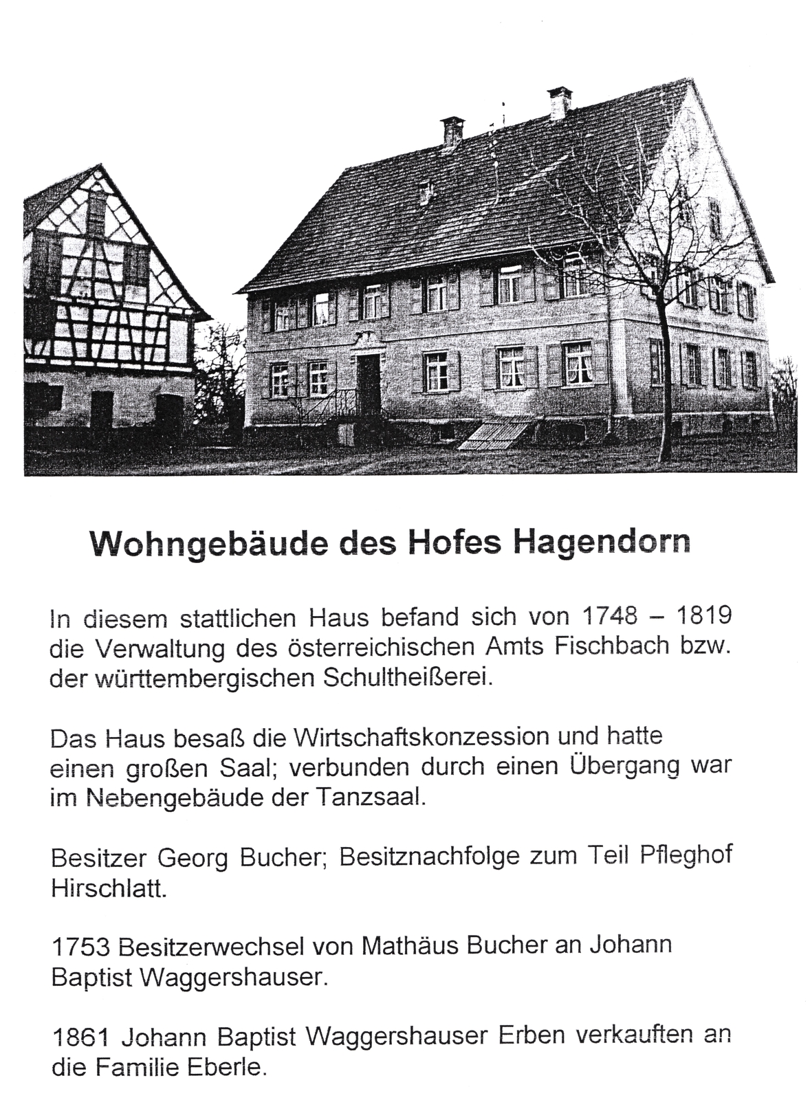 Geschichte Hagendorn